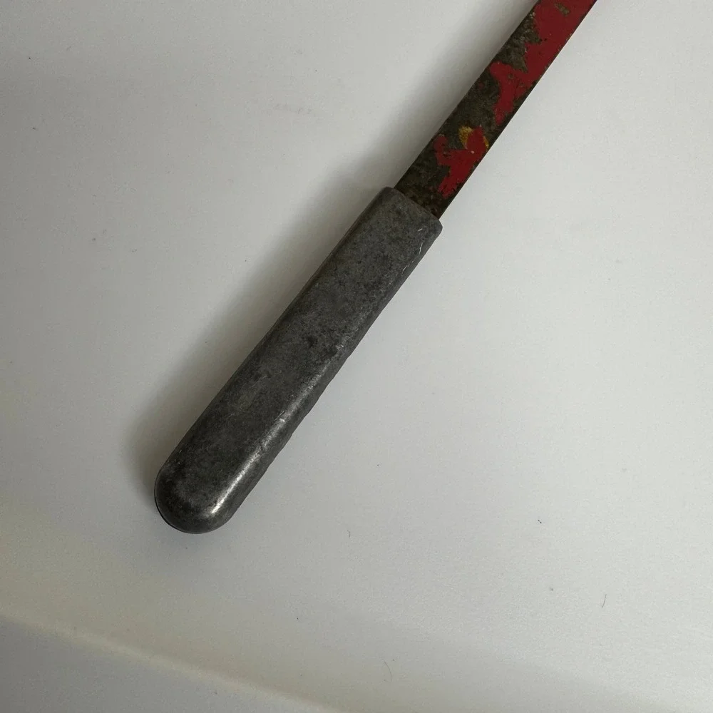 Antique Ice Thumper Breaker Red Primitive Kitchen Tool 10.5